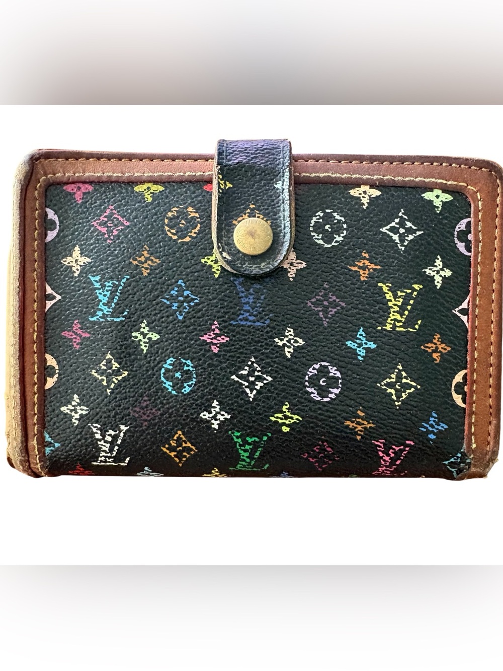 Louis Vuitton Multicolor Monogram Wallet – Black